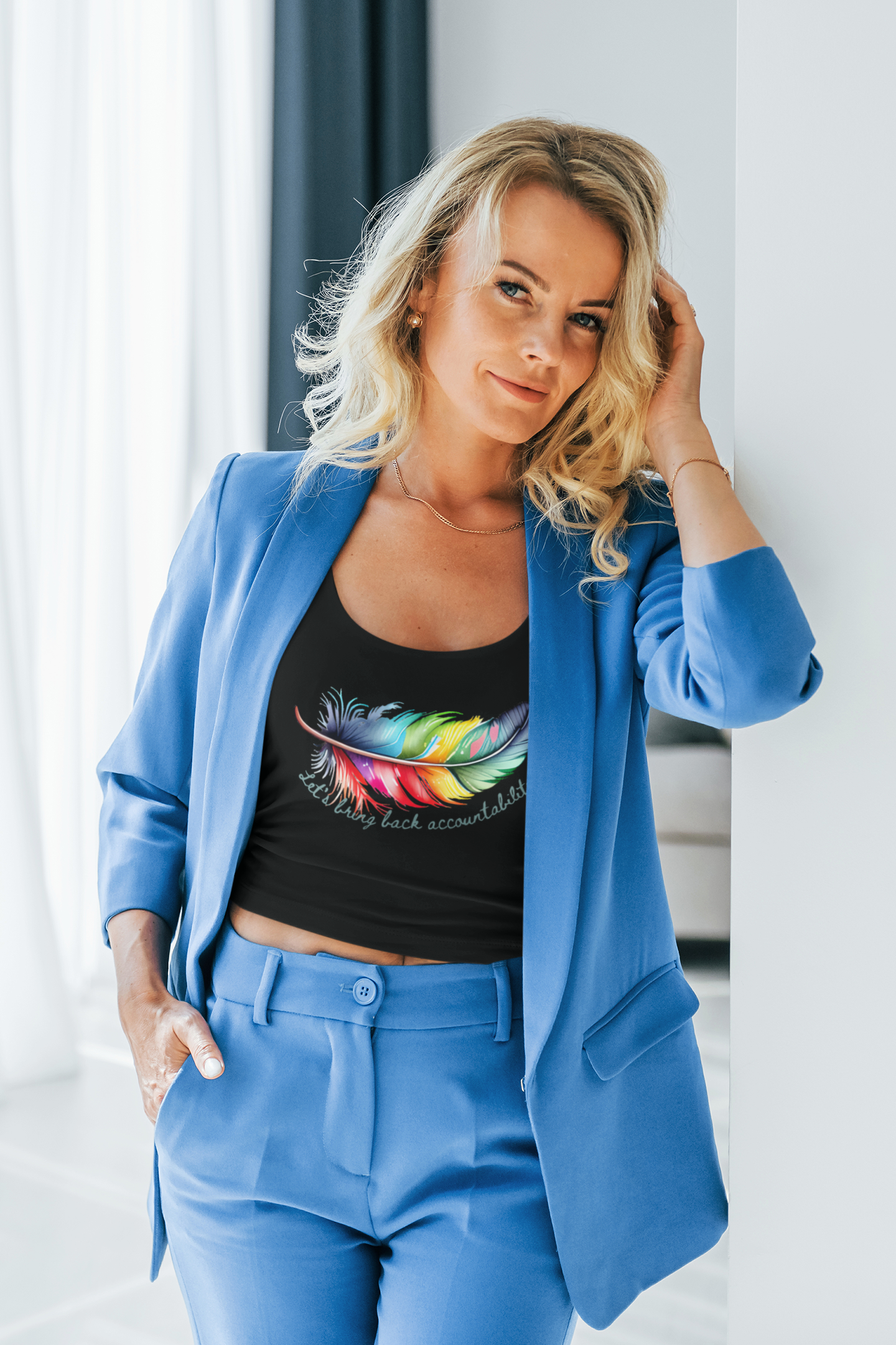 Empowering Feather Accountability Tank - Sporty Style with Comfort Fit