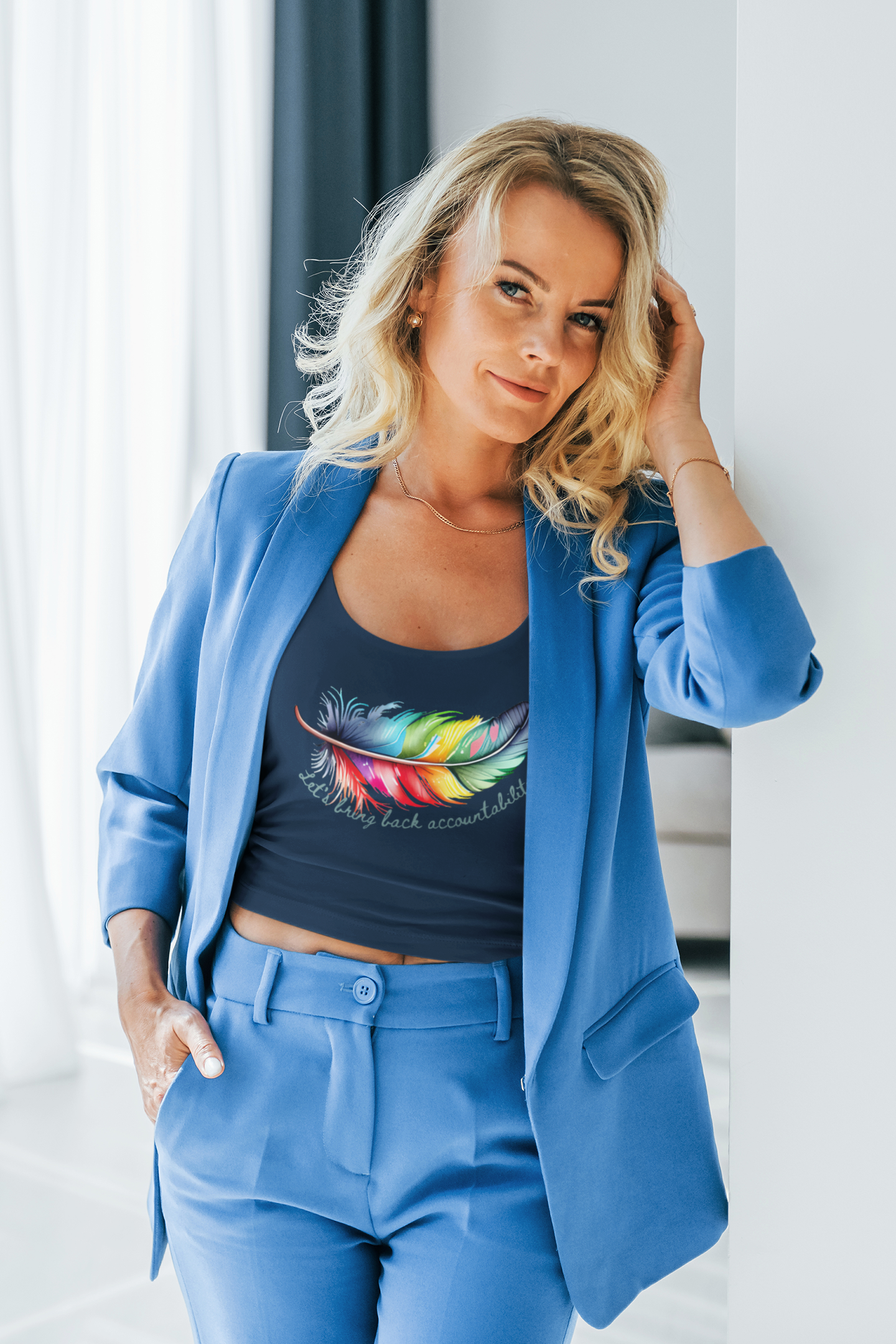 Empowering Feather Accountability Tank - Sporty Style with Comfort Fit