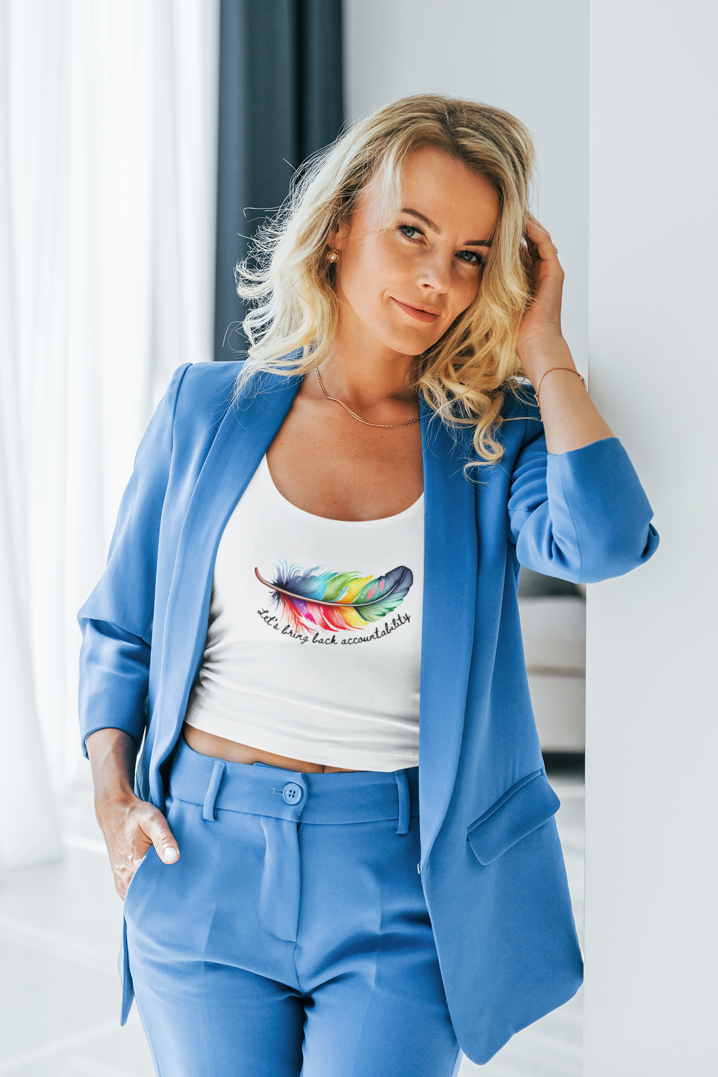 Empowering Feather Accountability Tank - Sporty Style with Comfort Fit