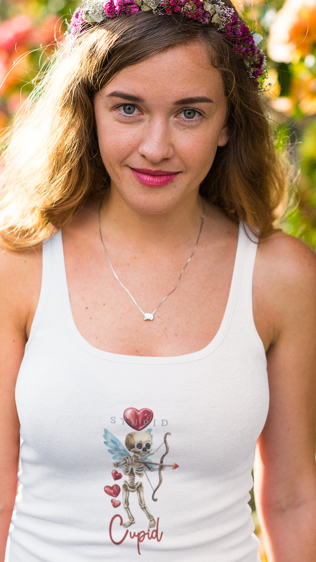Stylish Anti-Valentine's Day Tank - Women's Racerback Shirt for Rebels