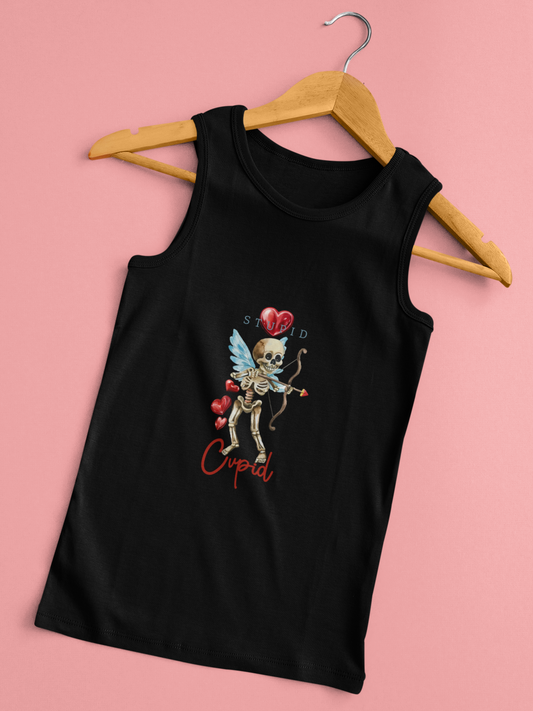 Stylish Anti-Valentine's Day Tank - Women's Racerback Shirt for Rebels
