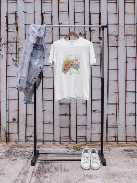 Rainbow Freedom of Speech Unisex Tee - Inspire Your Voice in Style