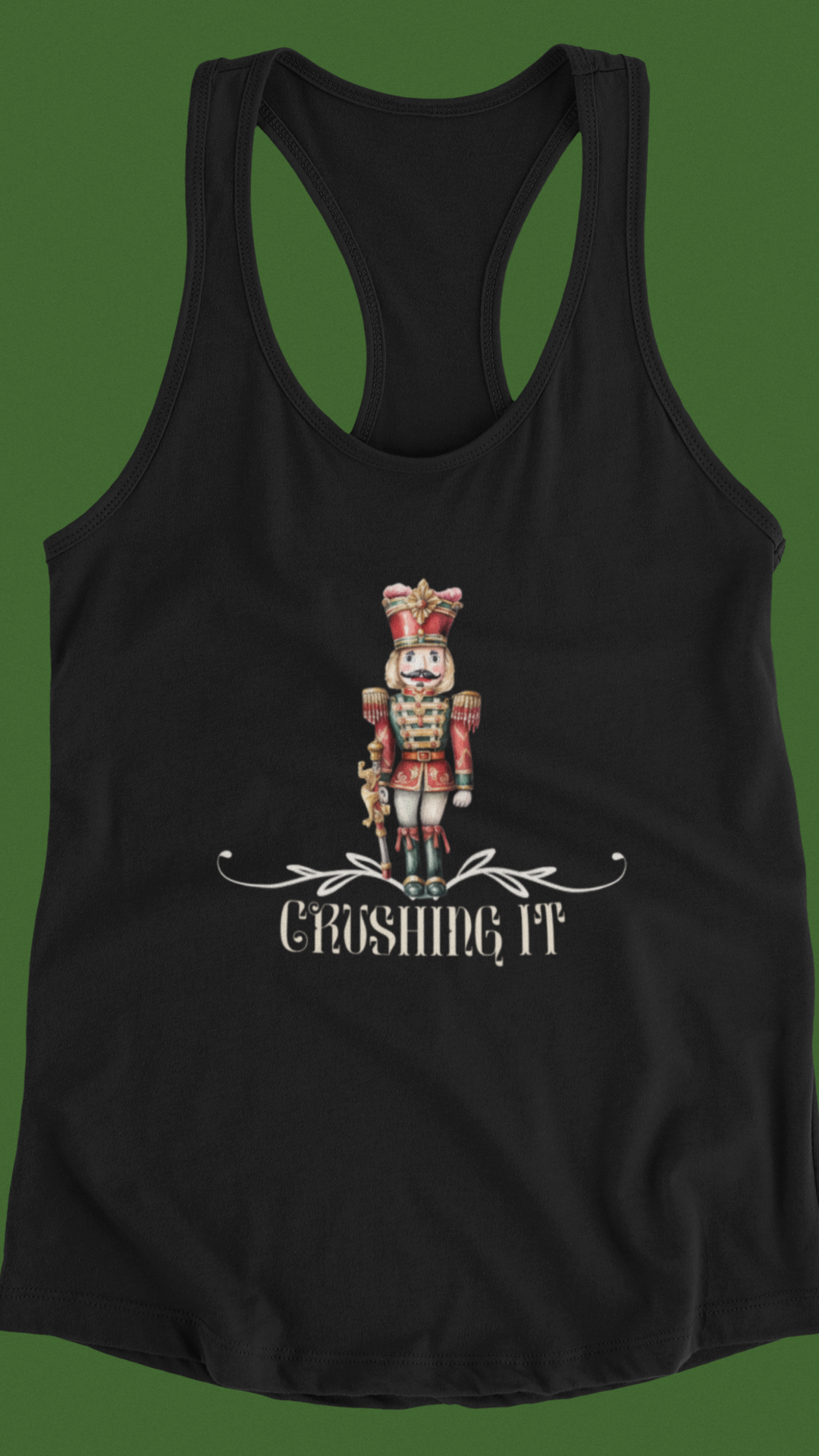 Nutcracker Christmas Women's Ideal Racerback Tank - Crushing It in Style