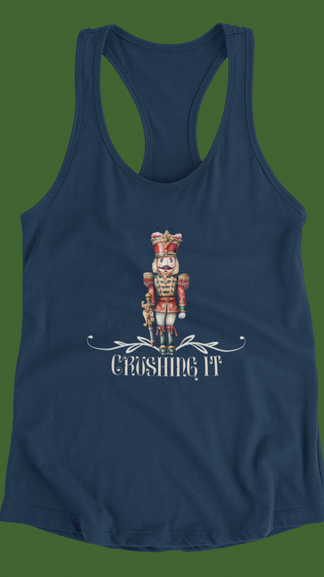 Nutcracker Christmas Women's Ideal Racerback Tank - Crushing It in Style