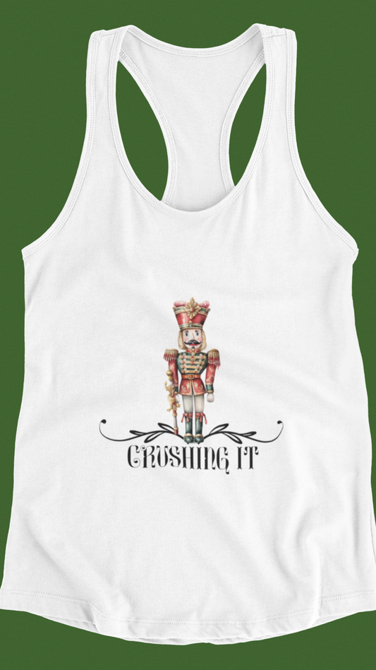 Nutcracker Christmas Women's Ideal Racerback Tank - Crushing It in Style