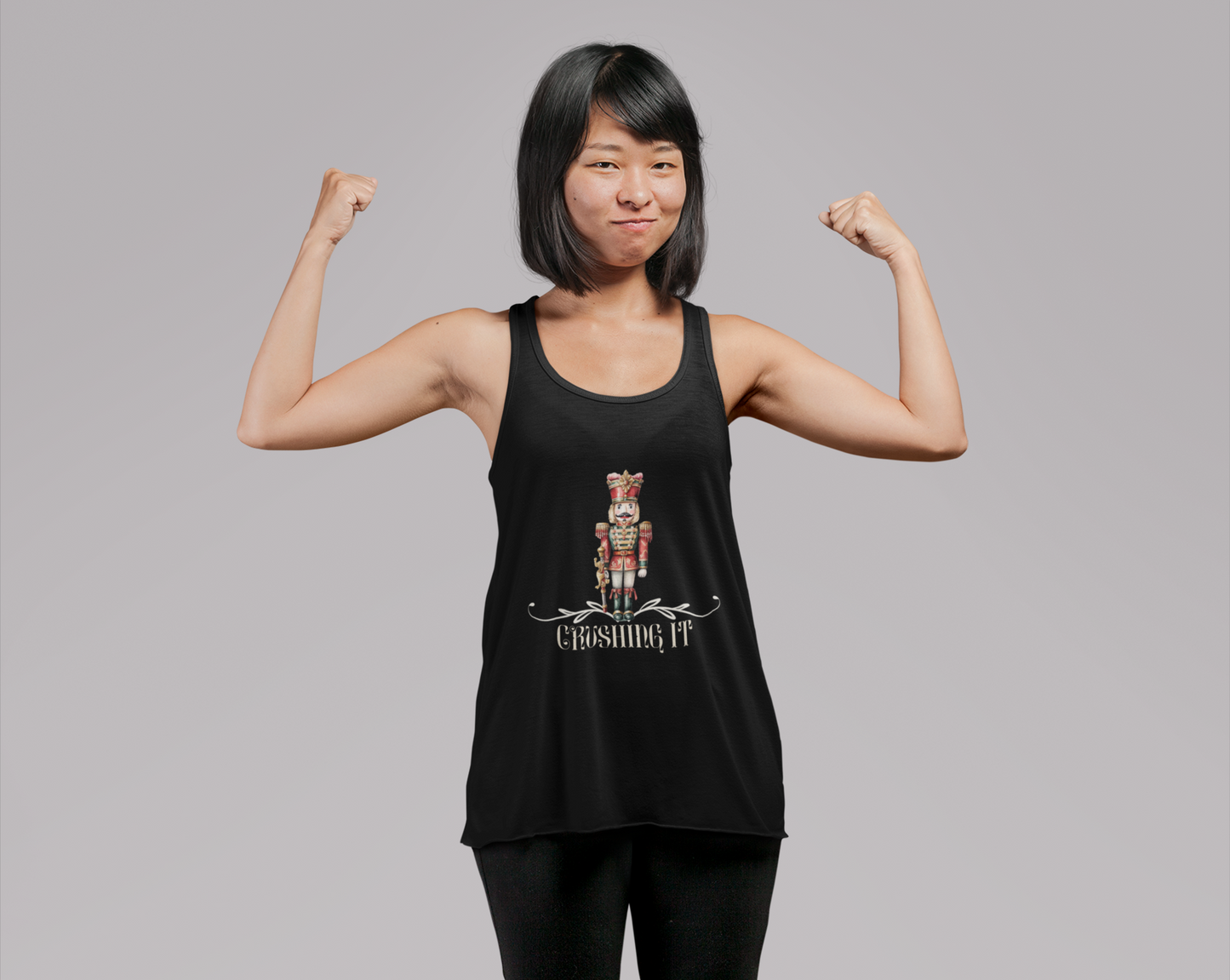 Nutcracker Christmas Women's Ideal Racerback Tank - Crushing It in Style