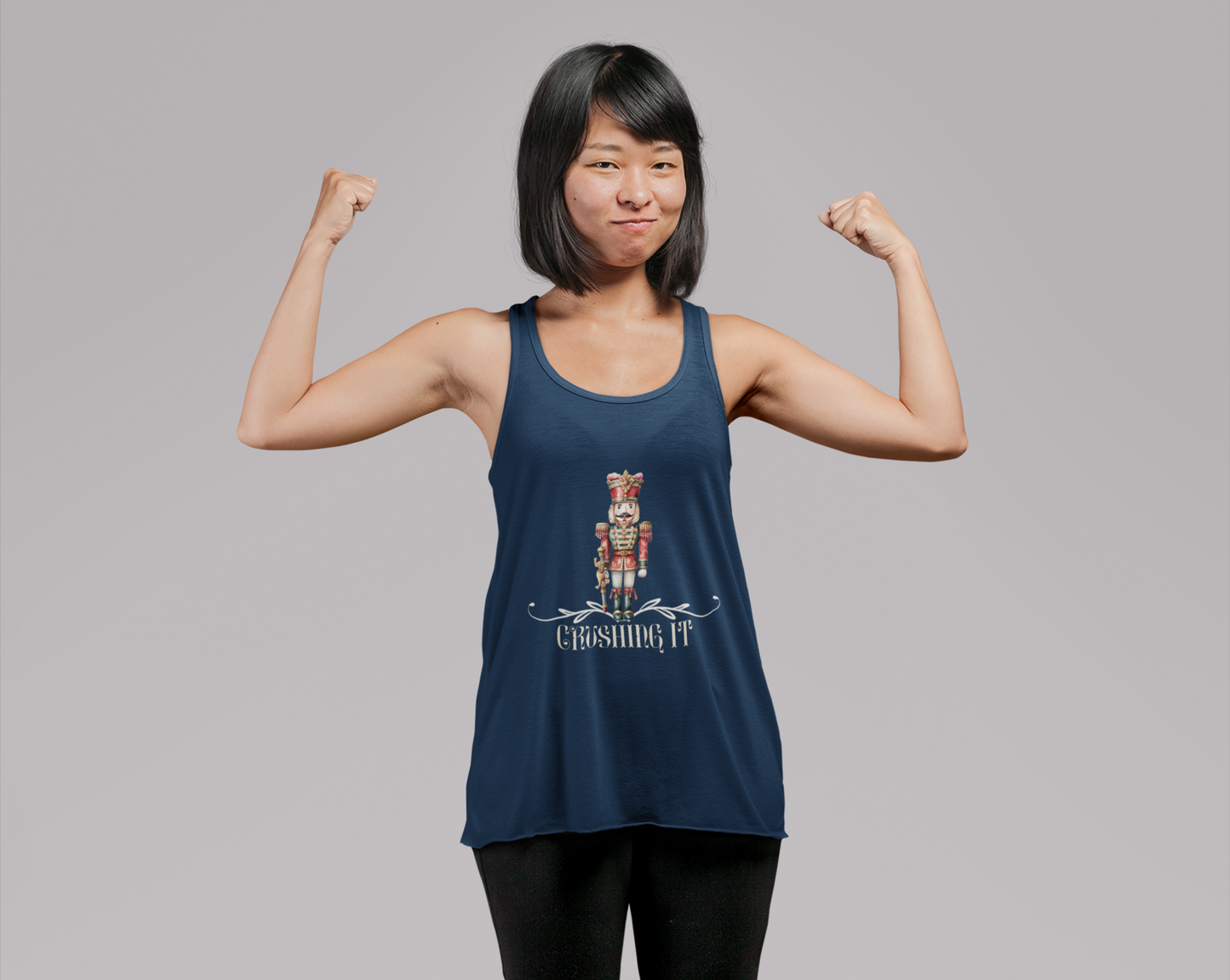 Nutcracker Christmas Women's Ideal Racerback Tank - Crushing It in Style
