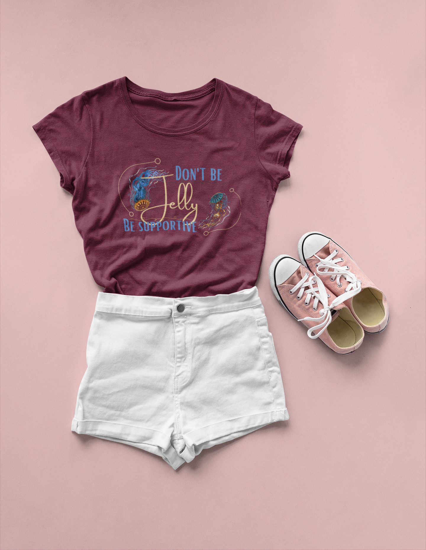 Jellyfish Design Tee - Support Your Friends in Style! Unisex Short Sleeve Shirt by Bella Canvas