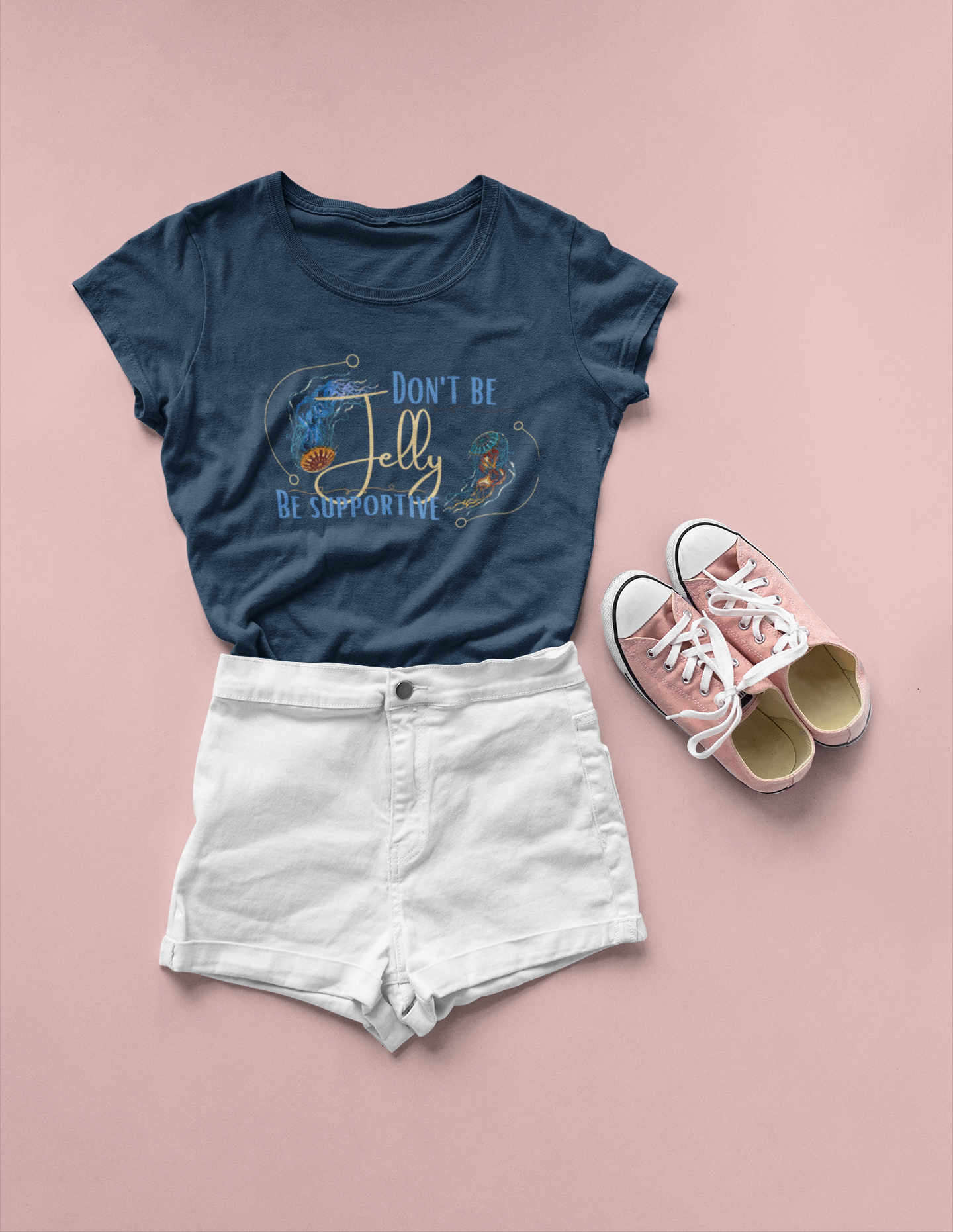 Jellyfish Design Tee - Support Your Friends in Style! Unisex Short Sleeve Shirt by Bella Canvas