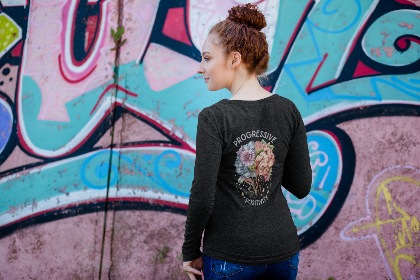 Mindful and Progressive Long Sleeve Tee for Positive Vibes | Unisex Jersey Shirt