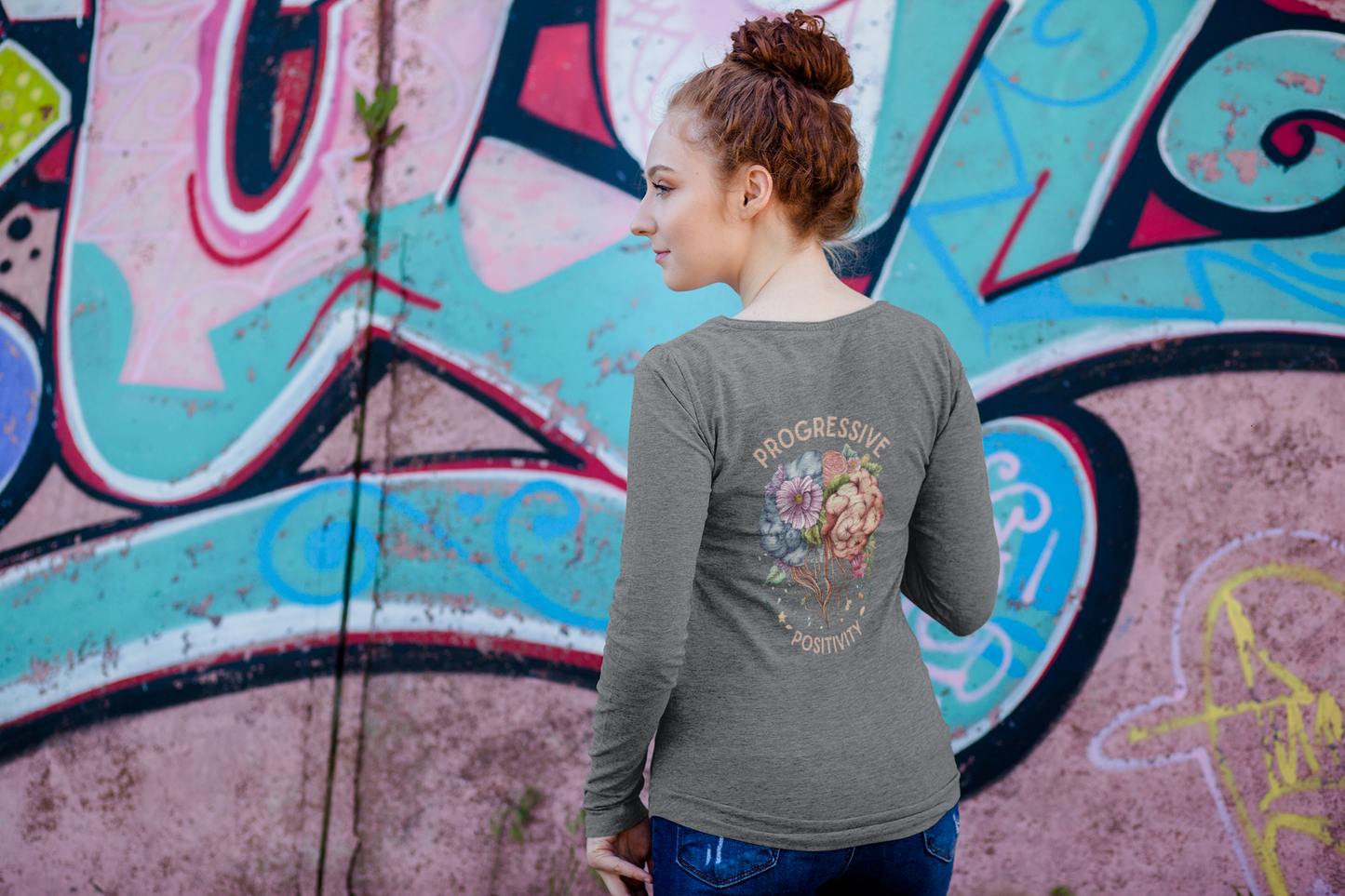 Mindful and Progressive Long Sleeve Tee for Positive Vibes | Unisex Jersey Shirt