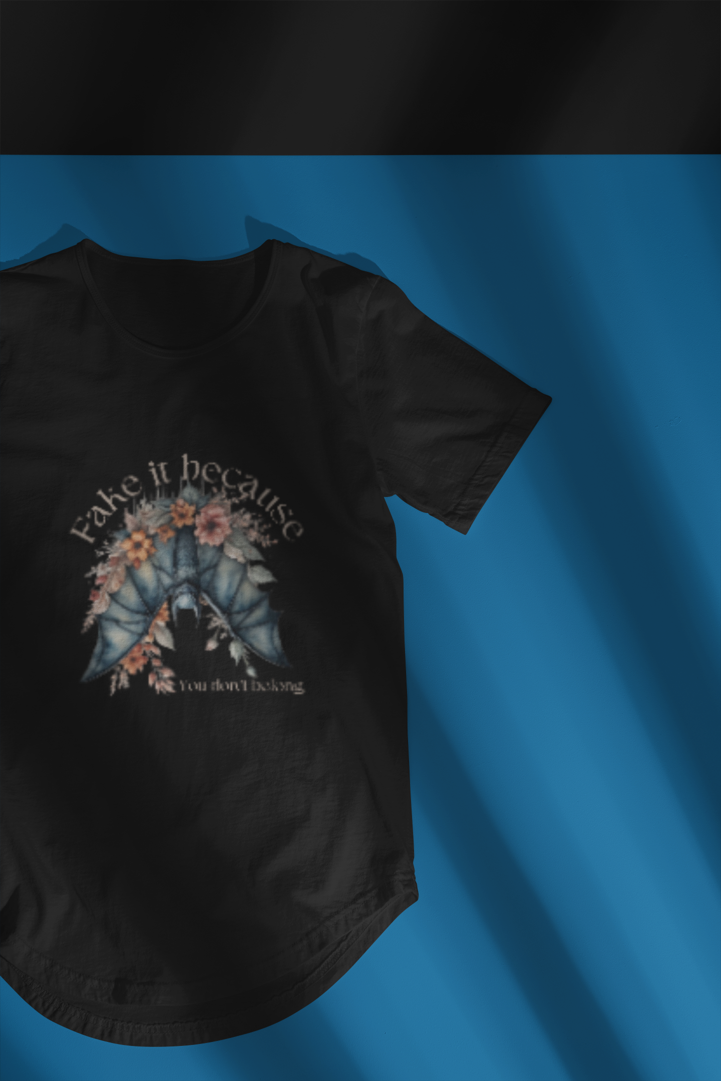 Gothic Floral Bat Men's Tee