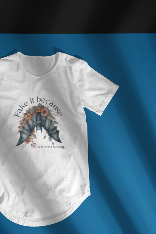 Gothic Floral Bat Men's Tee