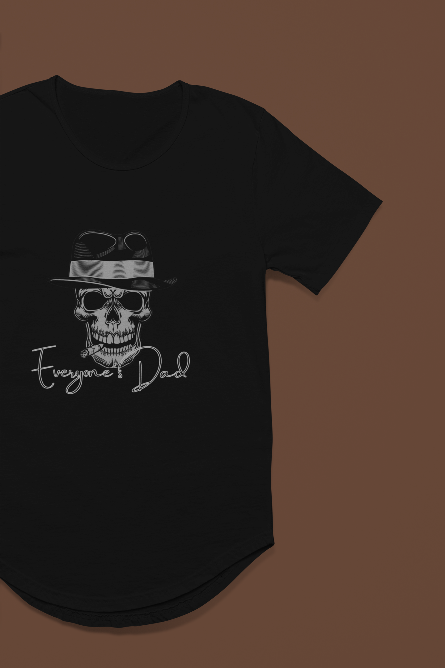 Men's Tee - Father's Day Mobster Skull in Top Hat Design