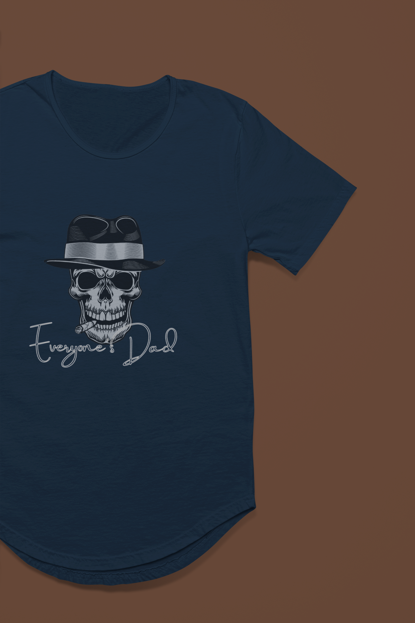 Men's Tee - Father's Day Mobster Skull in Top Hat Design