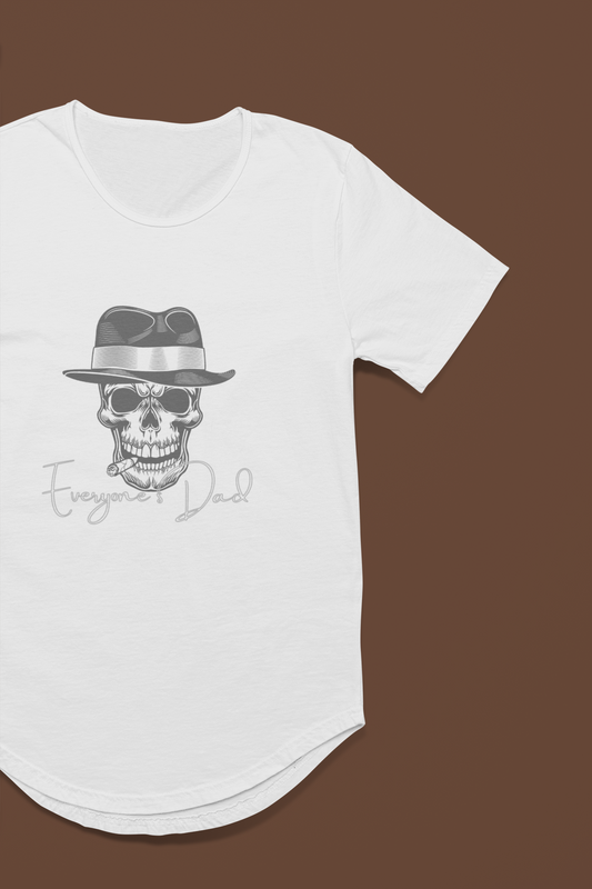 Men's Tee - Father's Day Mobster Skull in Top Hat Design