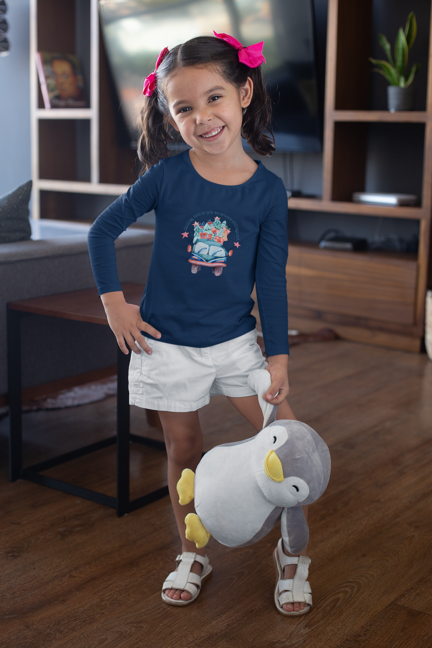 Joyful Christmas Truck Toddler Long Sleeve Tee – Hauling Presents & Holiday Cheer!