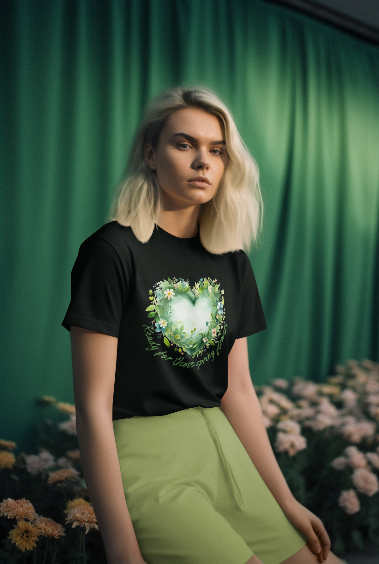 Blooming Spring Floral Youth Tee - Short Sleeve