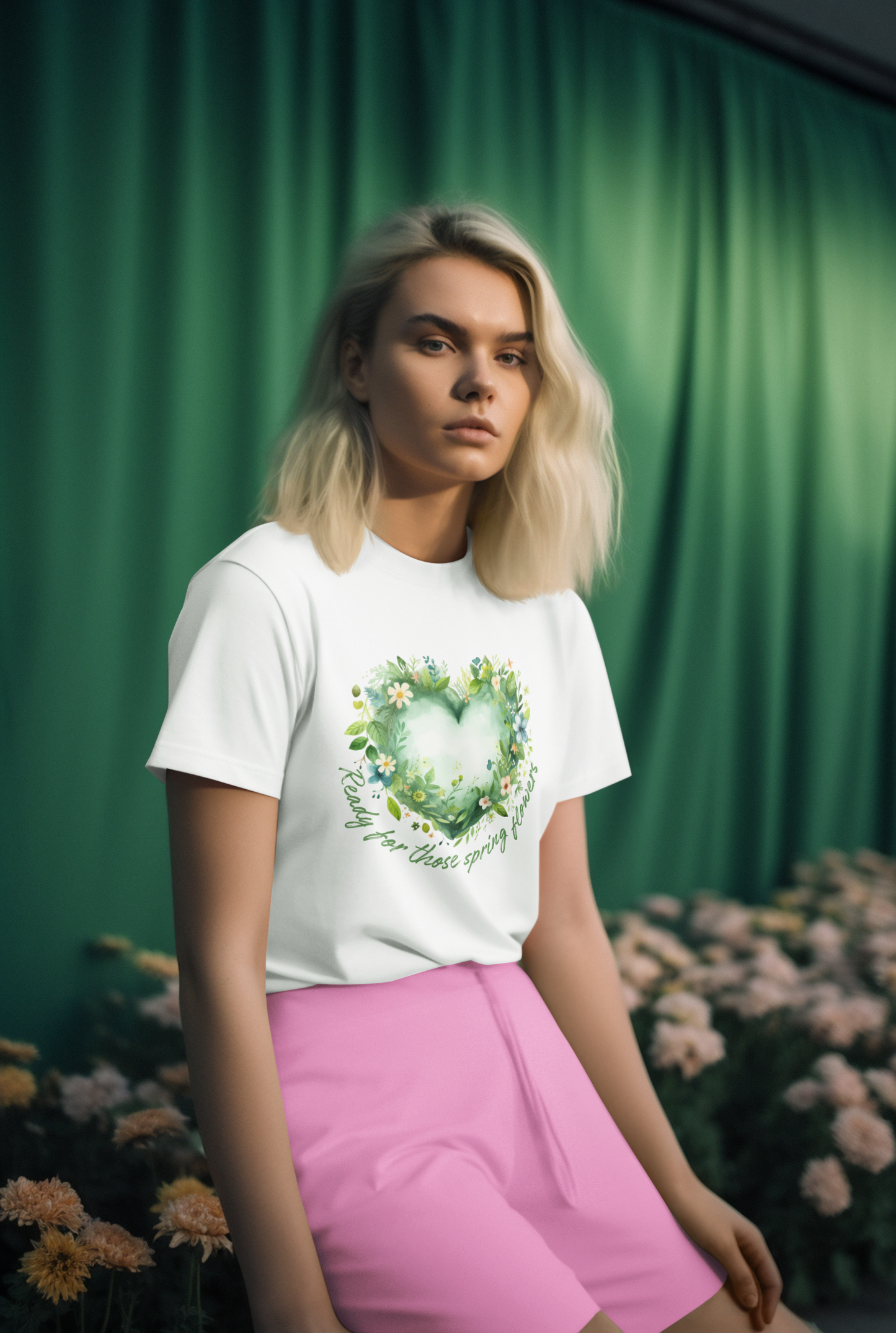 Blooming Spring Floral Youth Tee - Short Sleeve
