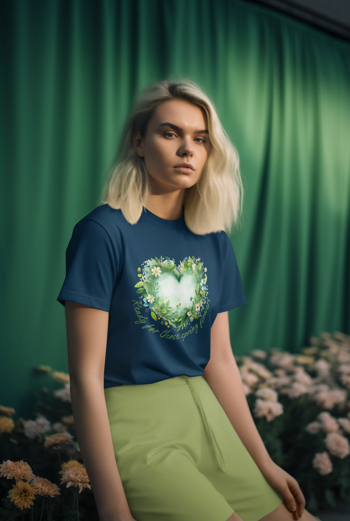 Blooming Spring Floral Youth Tee - Short Sleeve