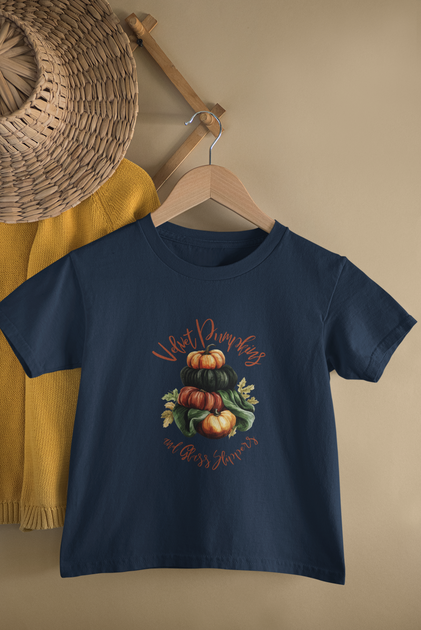 Velvet Pumpkins Youth Tee - Short Sleeve Halloween Shirt
