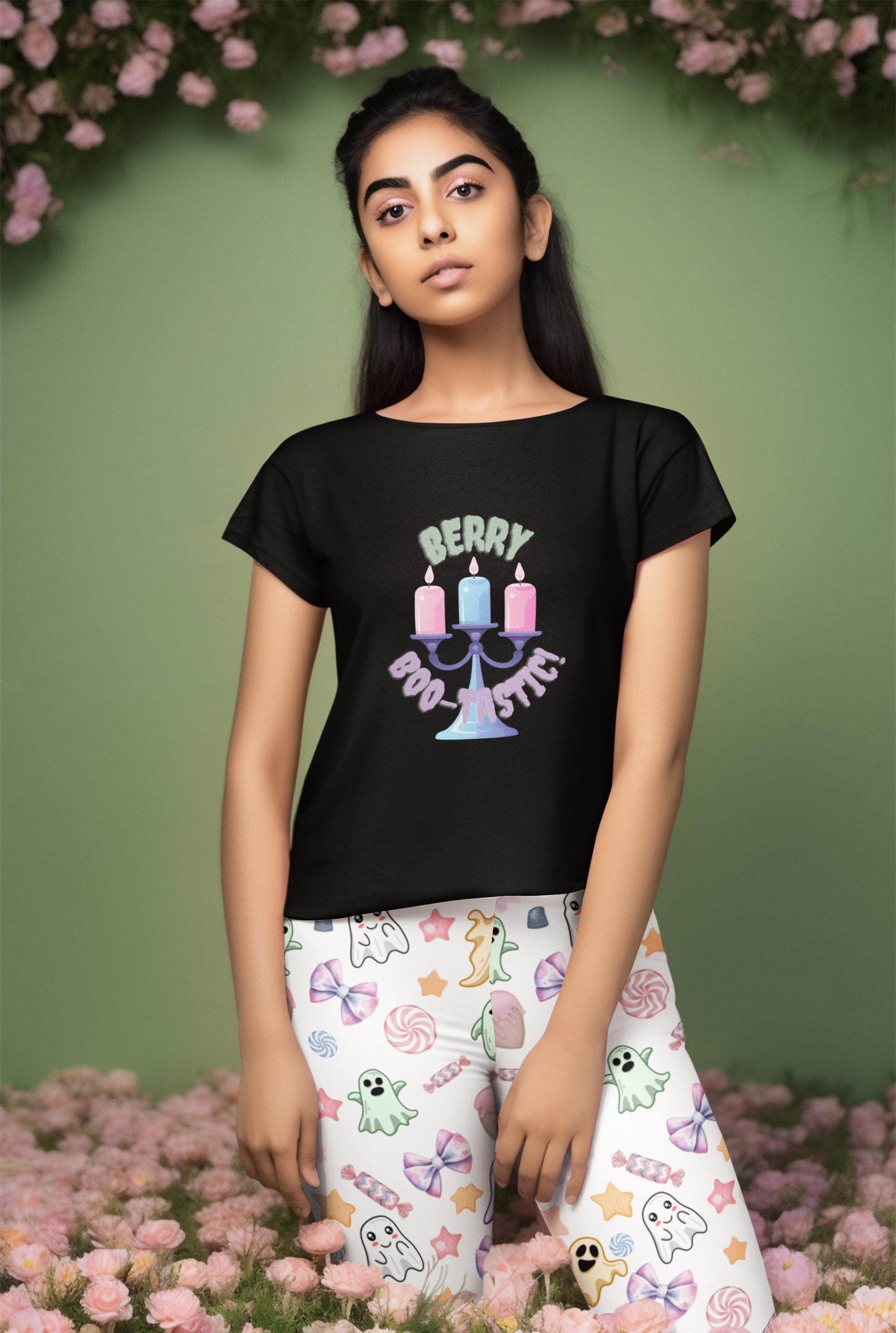 Berry Bootastic Pastel Halloween Youth Tee - Short Sleeve