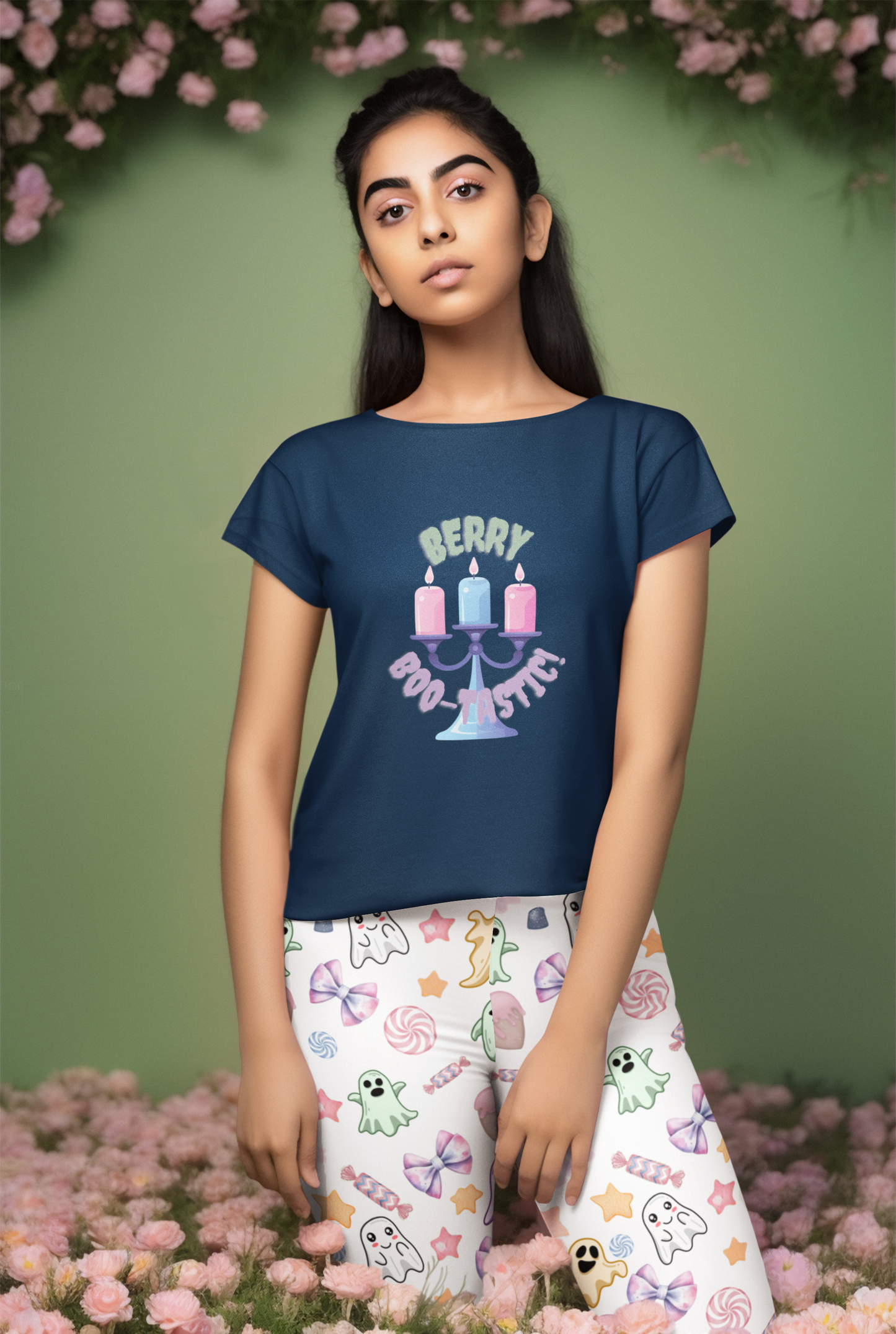 Berry Bootastic Pastel Halloween Youth Tee - Short Sleeve