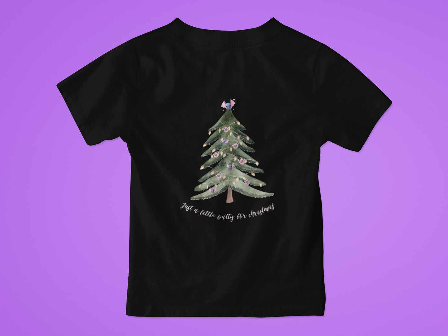 Batty for Christmas Kids' Short Sleeve T-Shirt