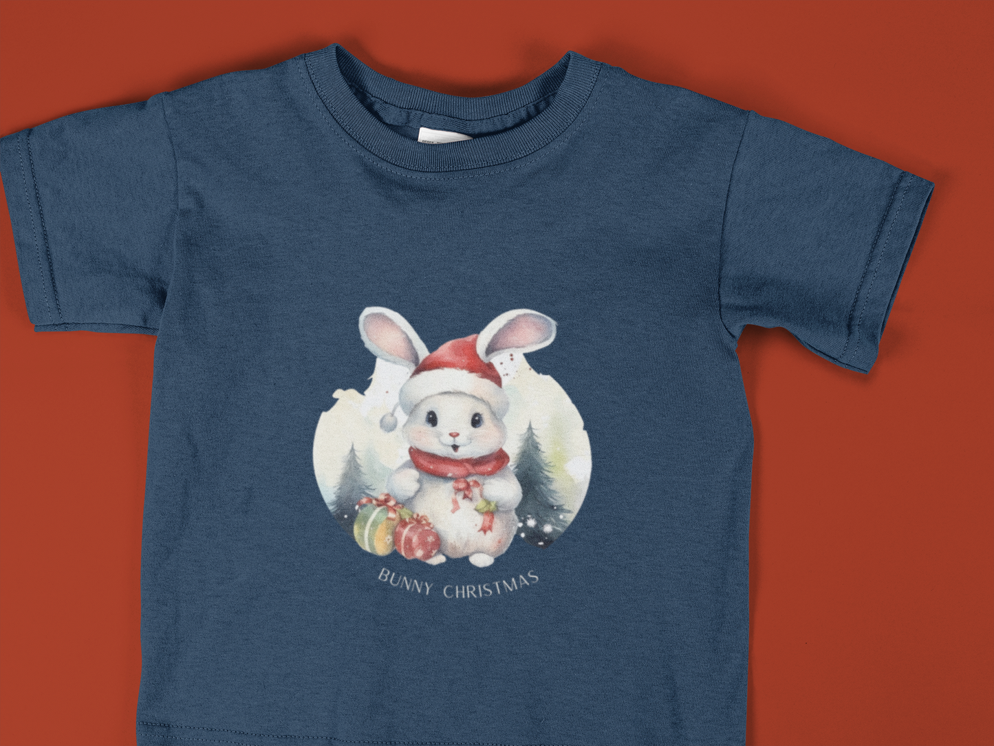 Festive Cheer: Christmas Bunny Youth Tee