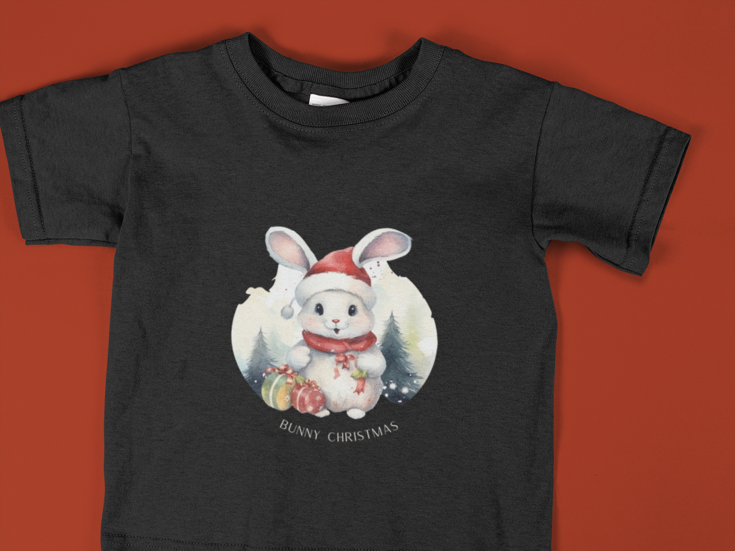 Festive Cheer: Christmas Bunny Youth Tee