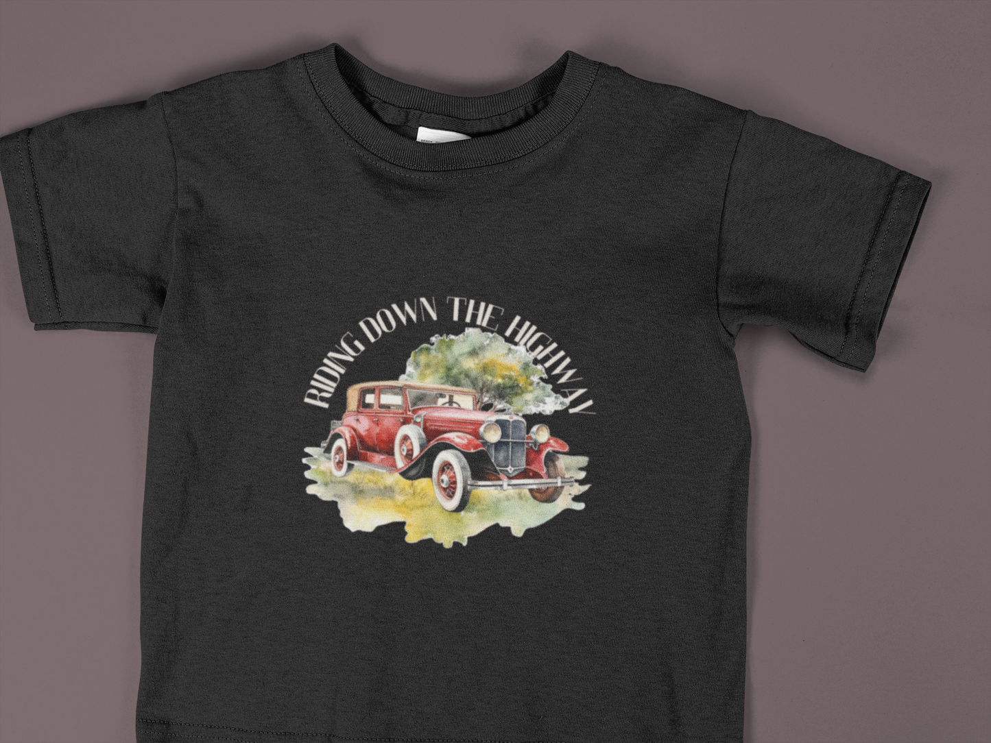Adventure Awaits: Classic Car Youth Short Sleeve Tee