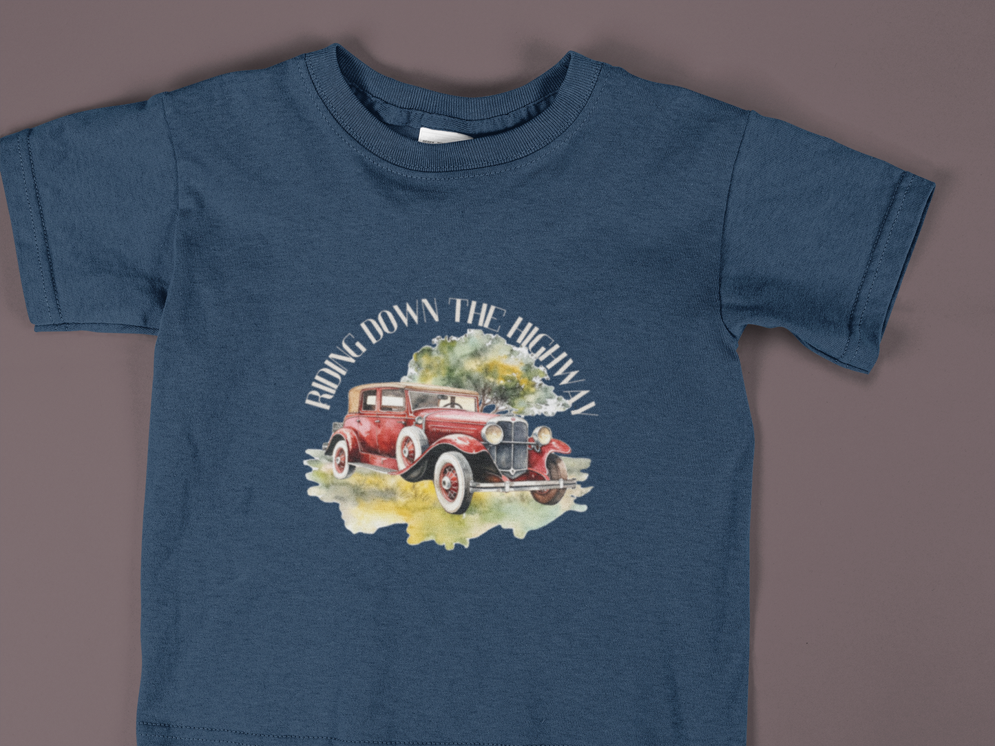 Adventure Awaits: Classic Car Youth Short Sleeve Tee