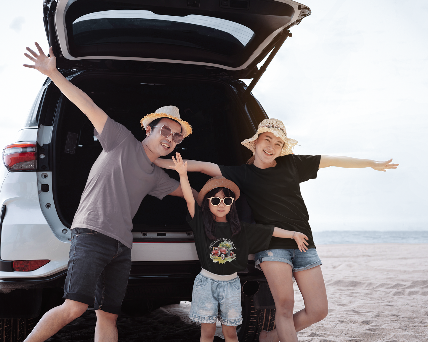Adventure Awaits: Classic Car Youth Short Sleeve Tee