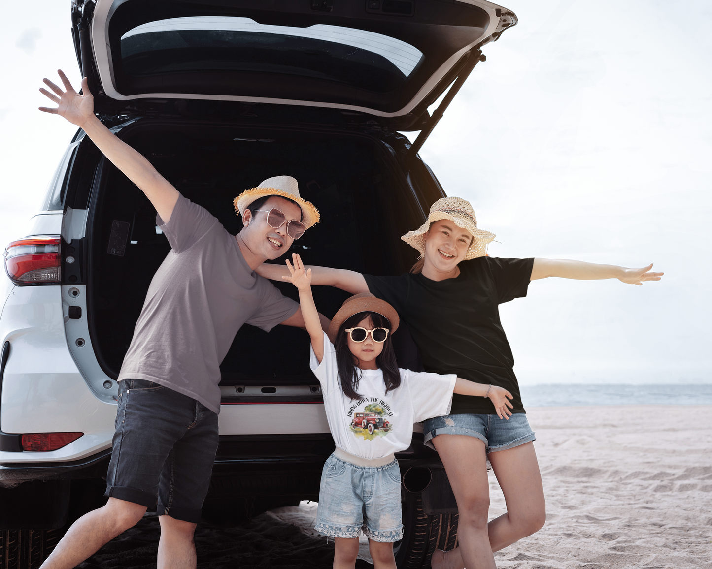 Adventure Awaits: Classic Car Youth Short Sleeve Tee