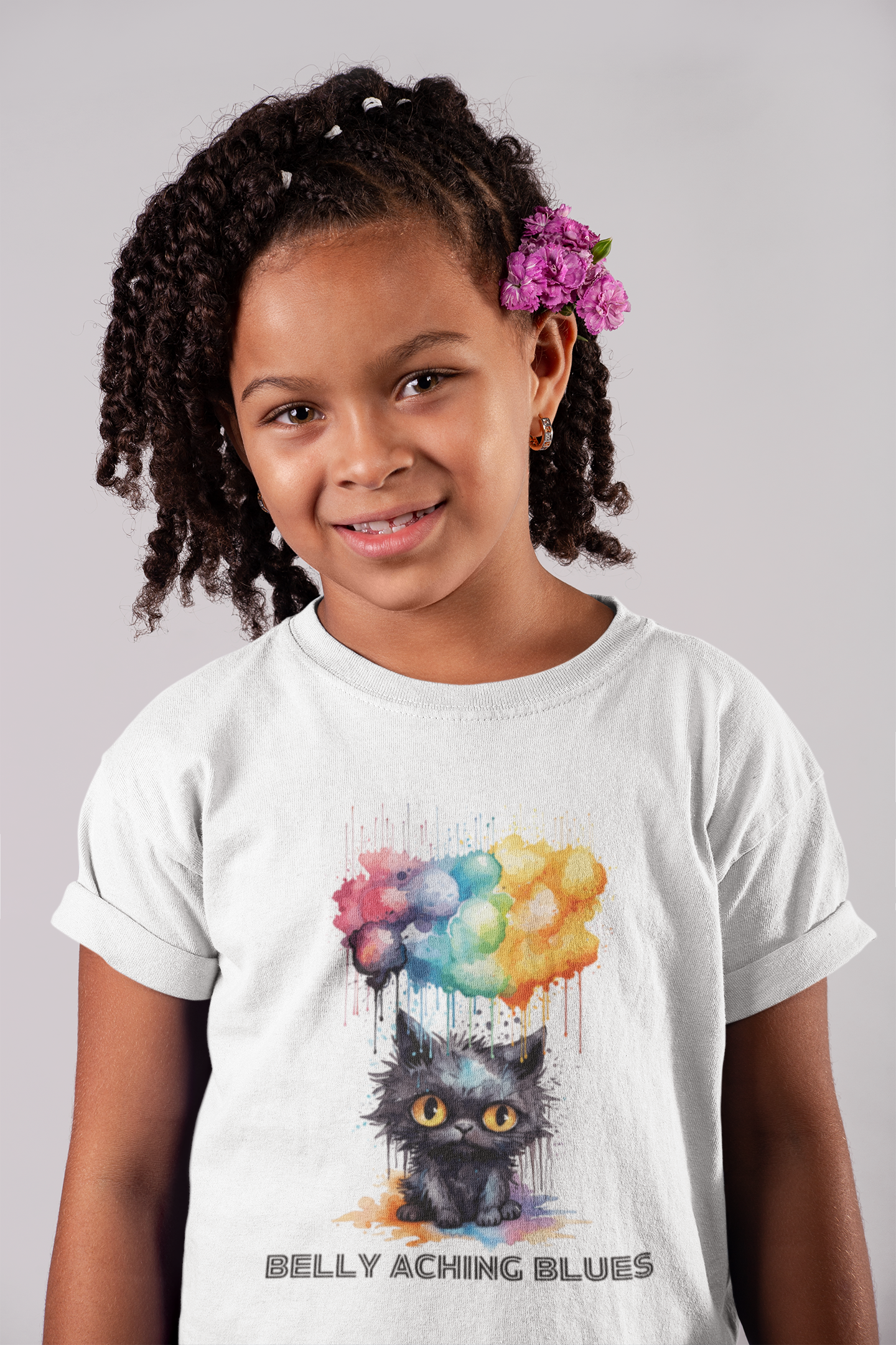 Cat Blues Youth Short Sleeve Tee: A Purr-fect Addition to Your Kid's Wardrobe!