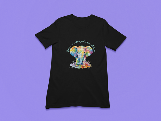 Empower Your Kids with Our Strong Elephant Youth Short Sleeve Tee!