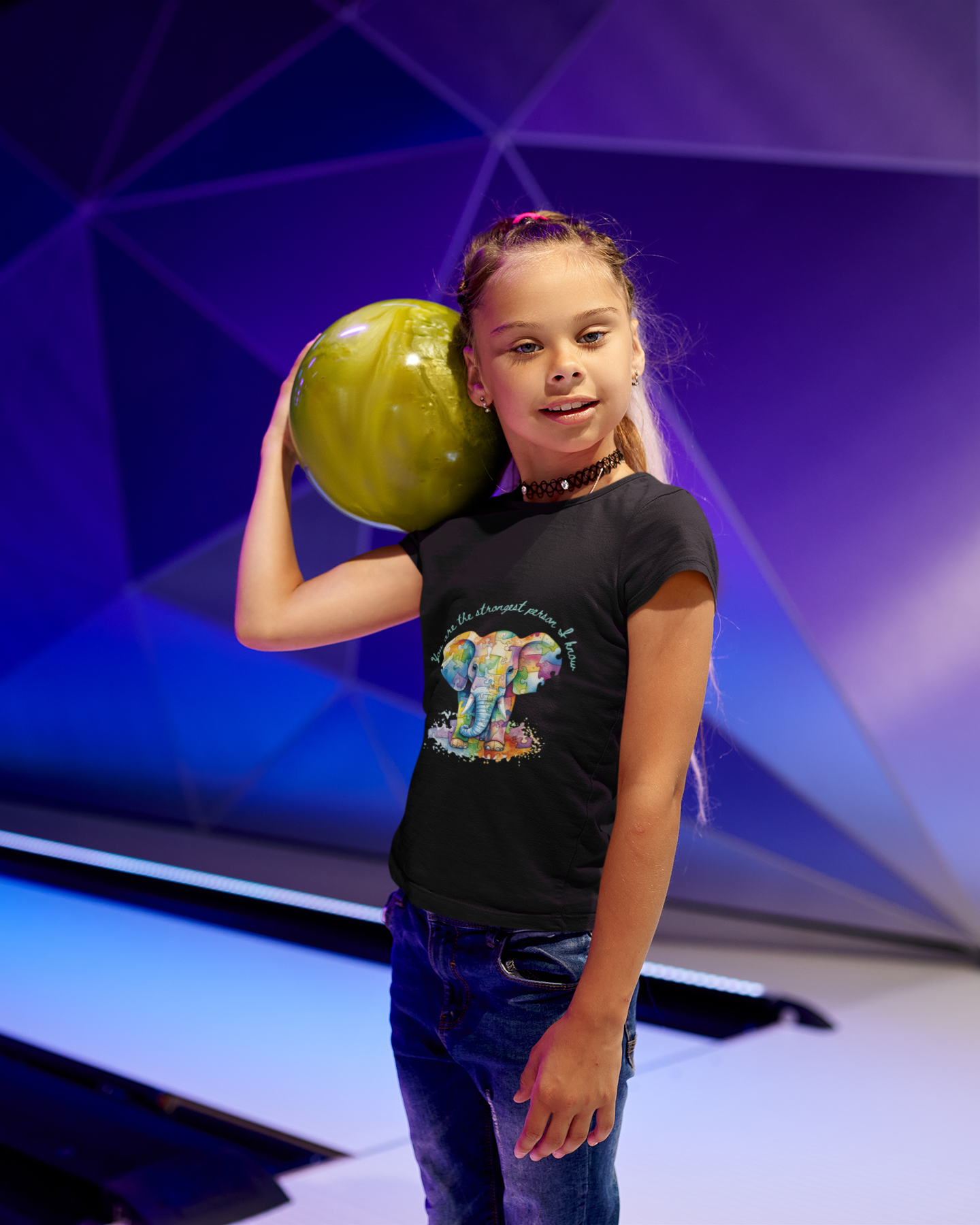 Empower Your Kids with Our Strong Elephant Youth Short Sleeve Tee!