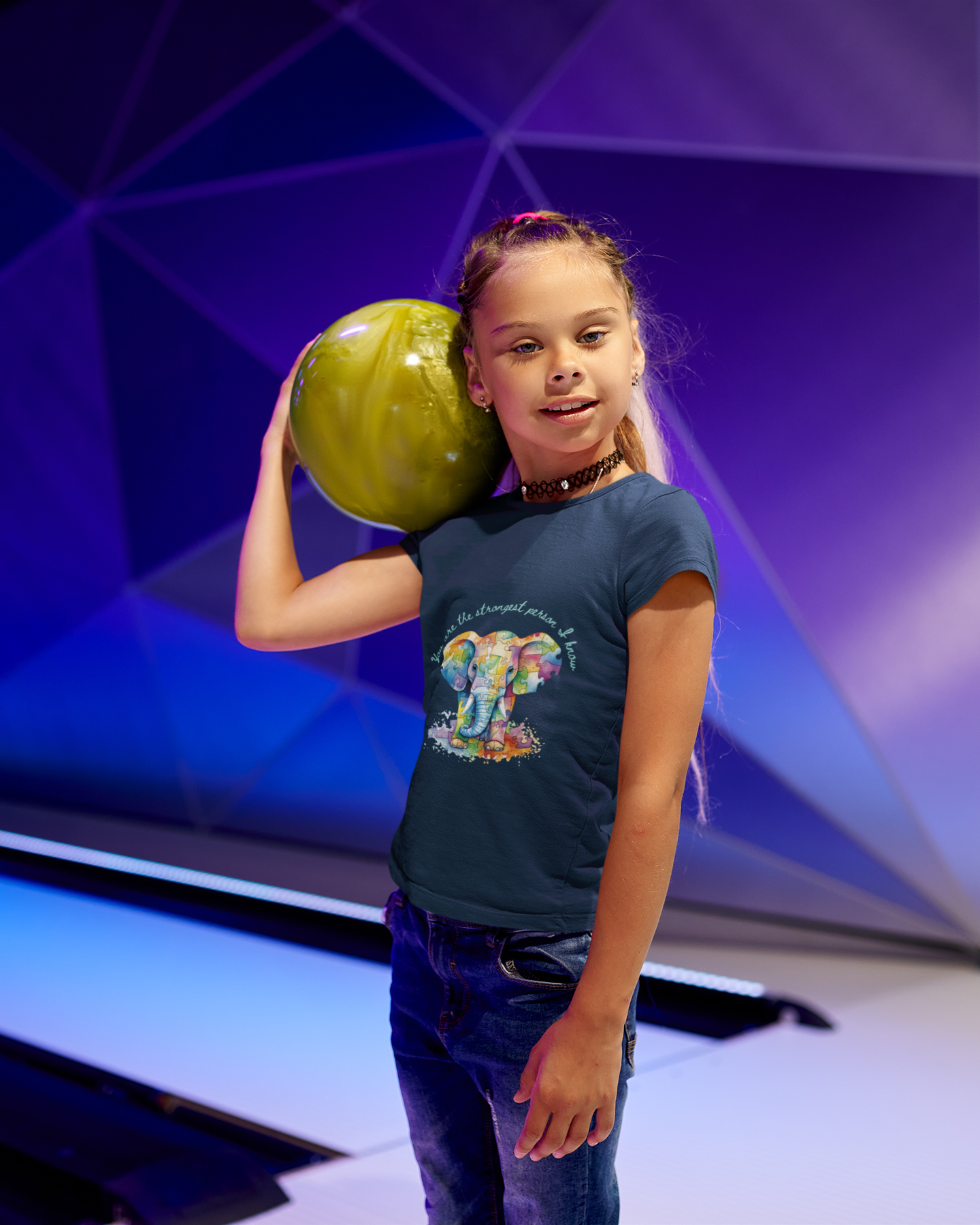 Empower Your Kids with Our Strong Elephant Youth Short Sleeve Tee!
