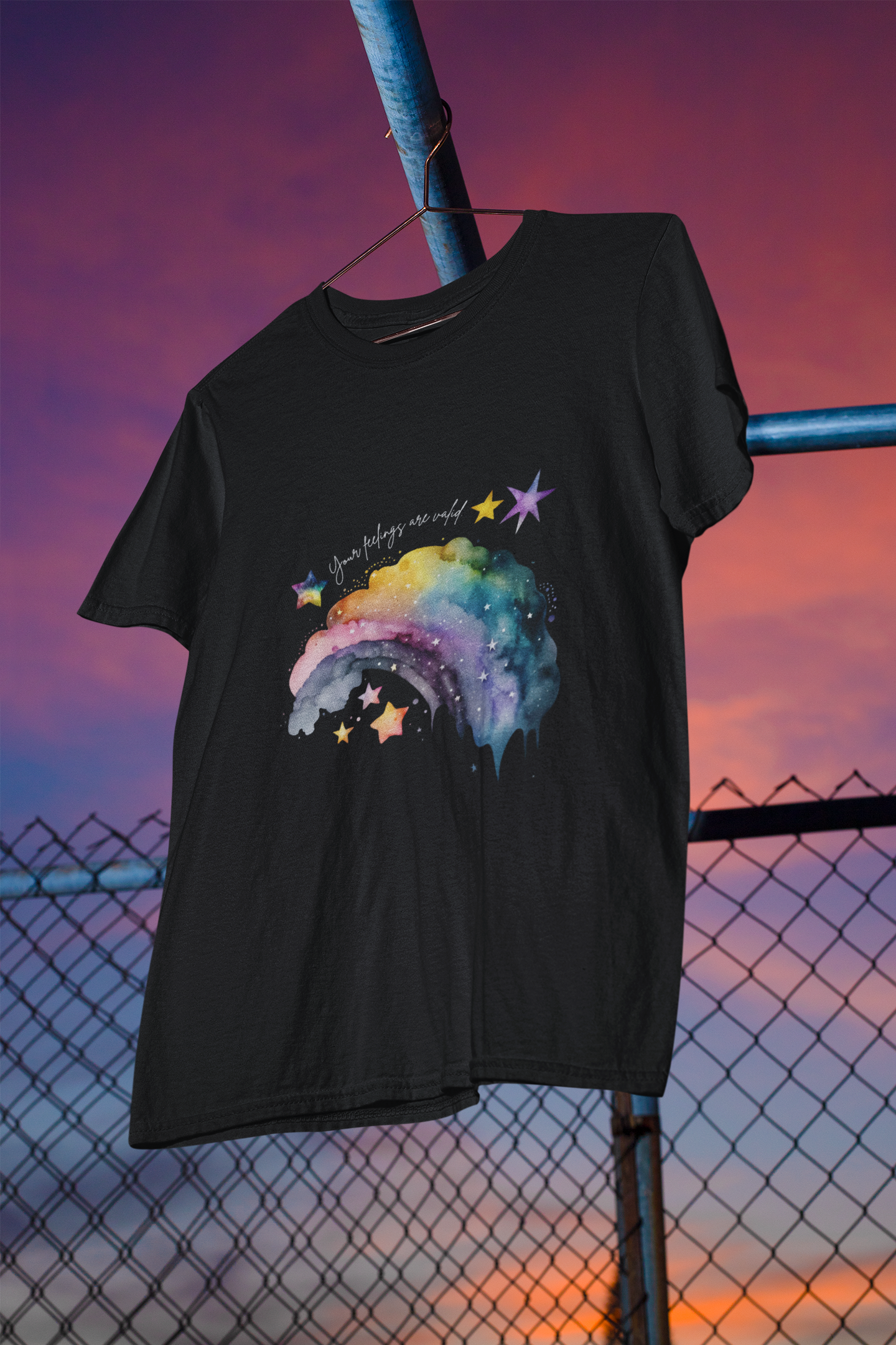Valid Feelings Rainbow Empowering Youth Short Sleeve Tee