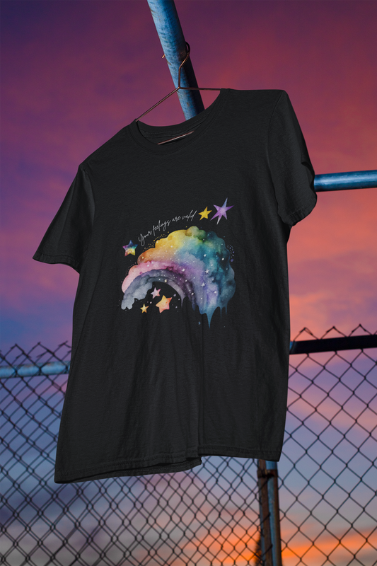 Valid Feelings Rainbow Empowering Youth Short Sleeve Tee