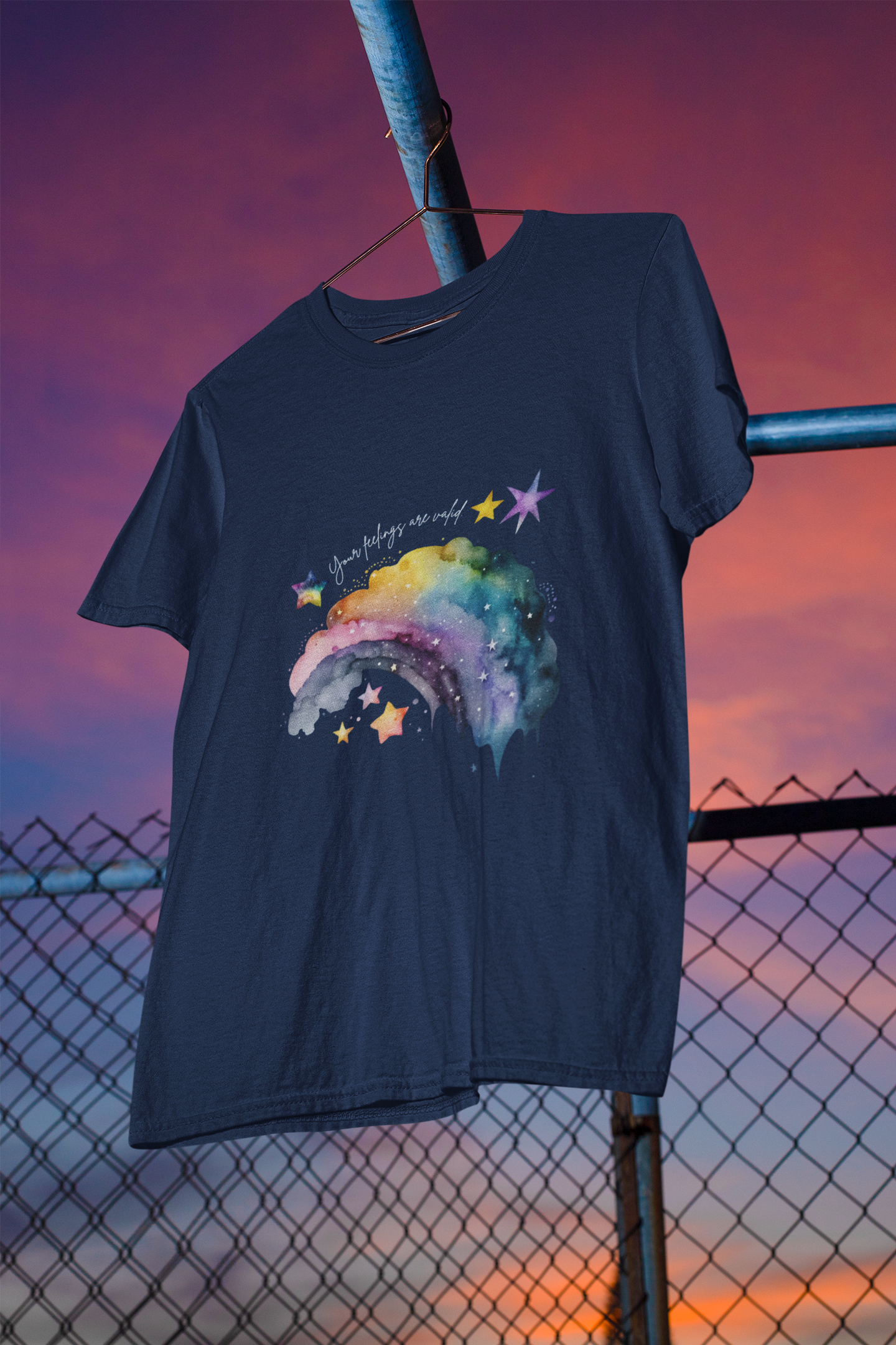 Valid Feelings Rainbow Empowering Youth Short Sleeve Tee