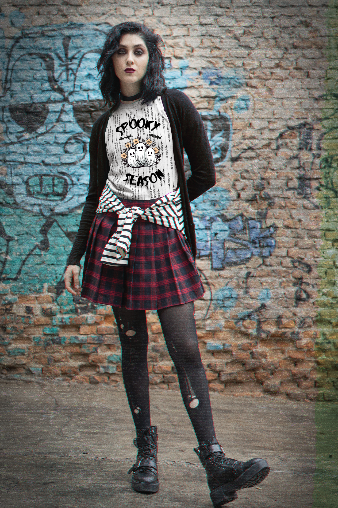 Take Halloween to the Next Level with our Spooky Season Women's Tee - High-Quality & Tagless