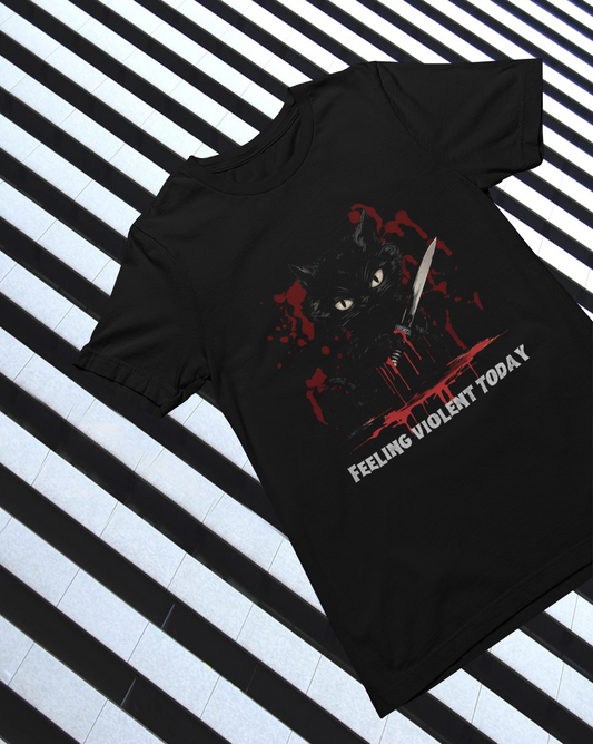 Feeling Violent Today Women's Relaxed T-Shirt - Soft and Comfortable Tee for Effortless Style