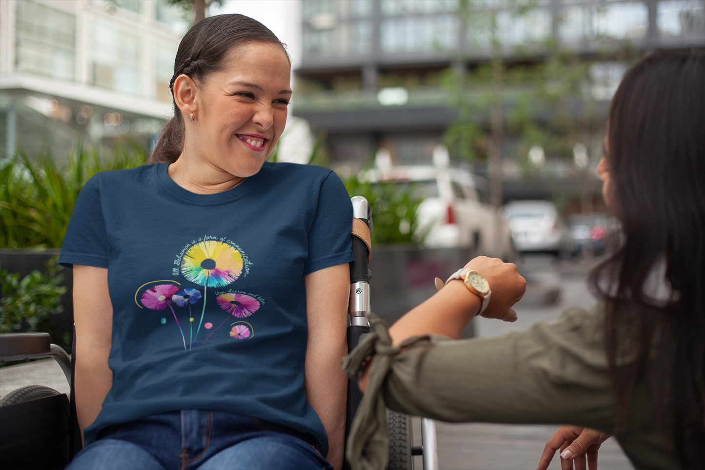 Sustainable Style: Communication Unisex Recycled Organic Tee - Custom Design Available