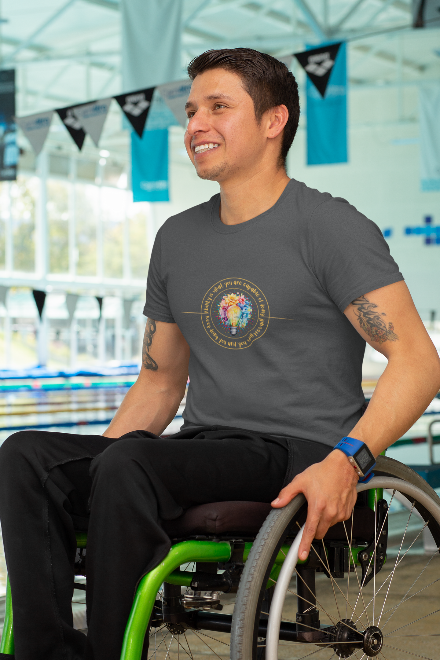 Sustainable Style: Ability is Capable Recycled Organic T-Shirt for All Genders