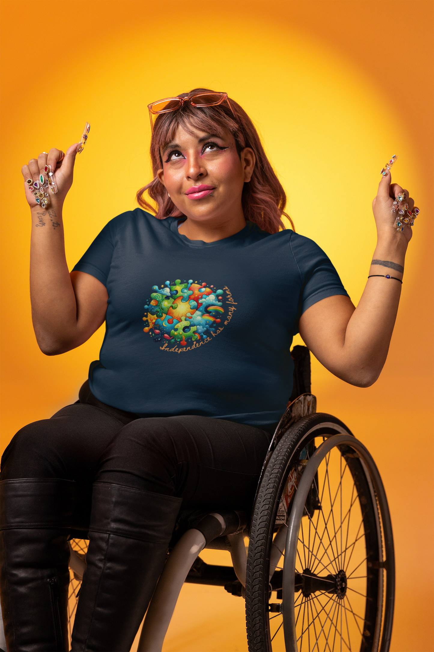 Unique Neurodiversity Motivation Tee for Special Needs: Positive Independence