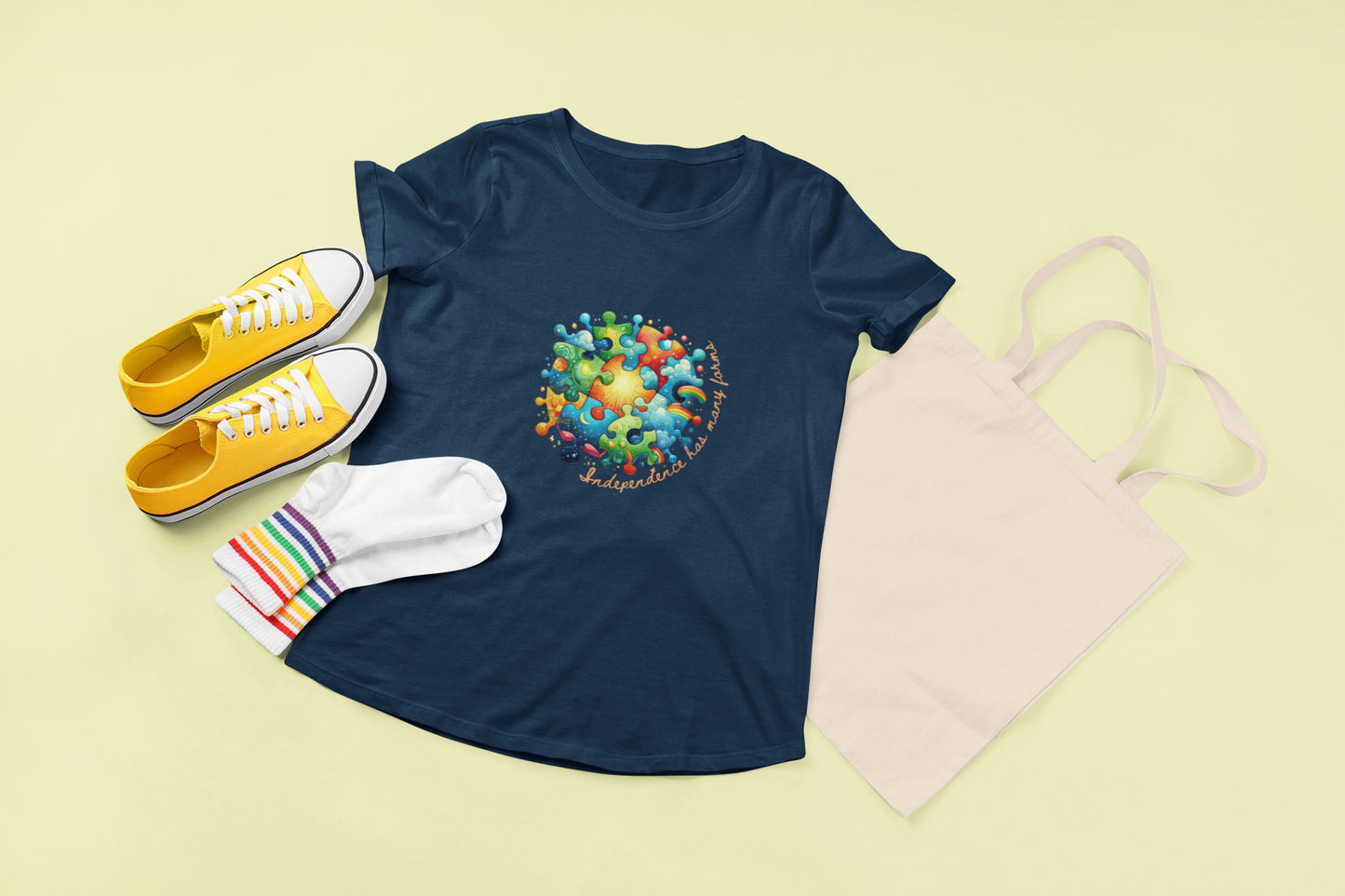 Unique Neurodiversity Motivation Tee for Special Needs: Positive Independence