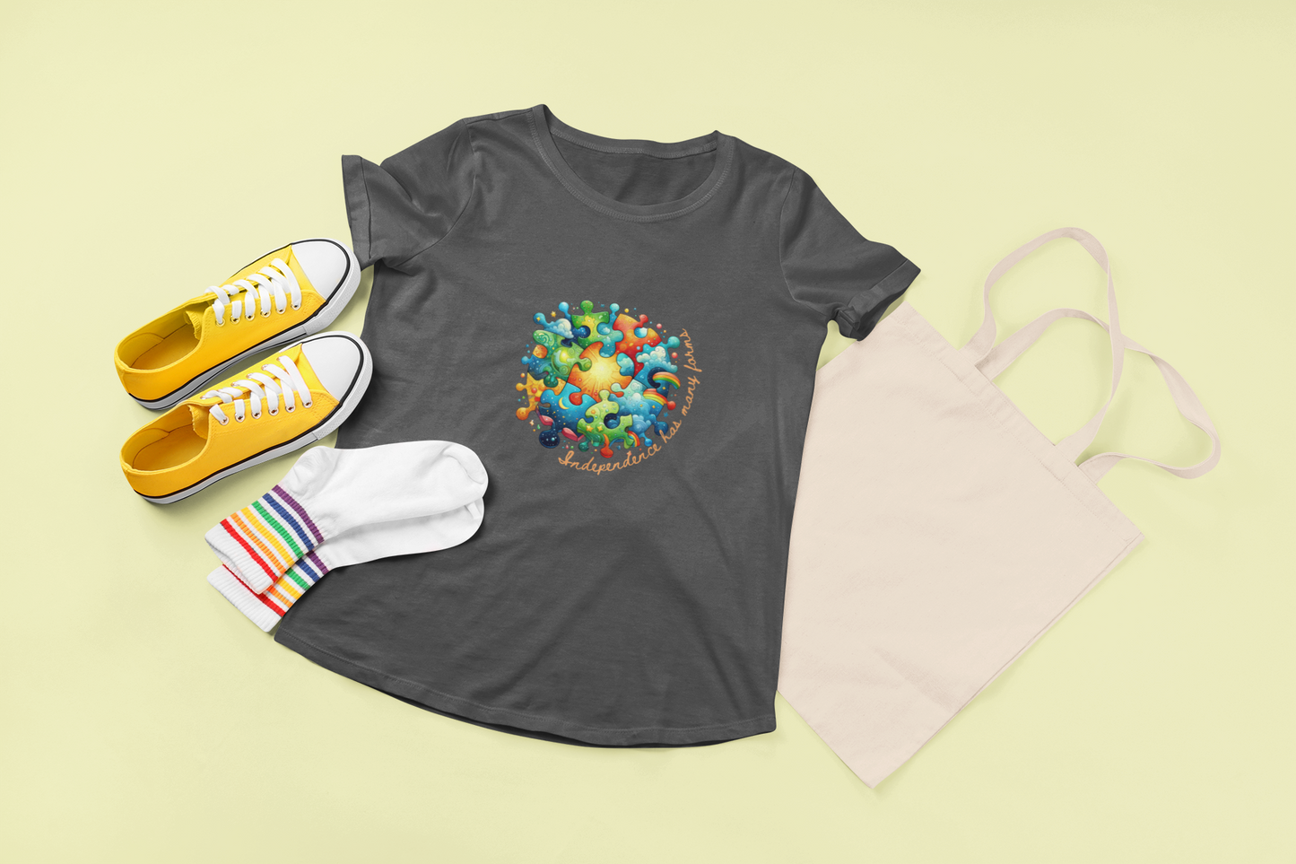 Unique Neurodiversity Motivation Tee for Special Needs: Positive Independence