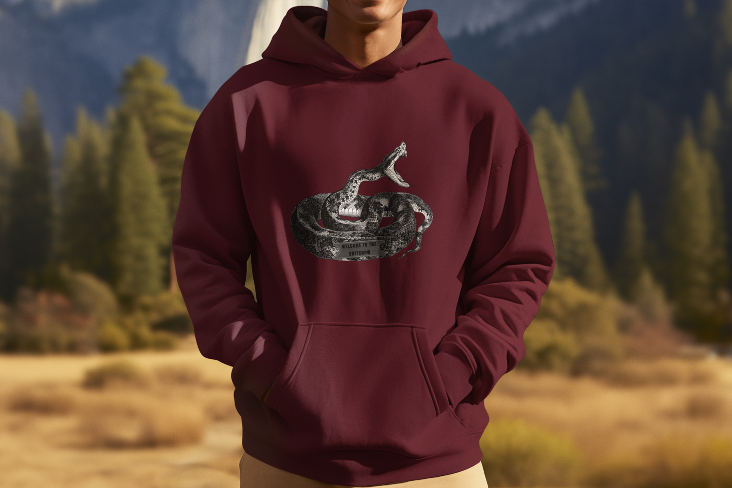 Rattle Snake Graphic Unisex Hoodie