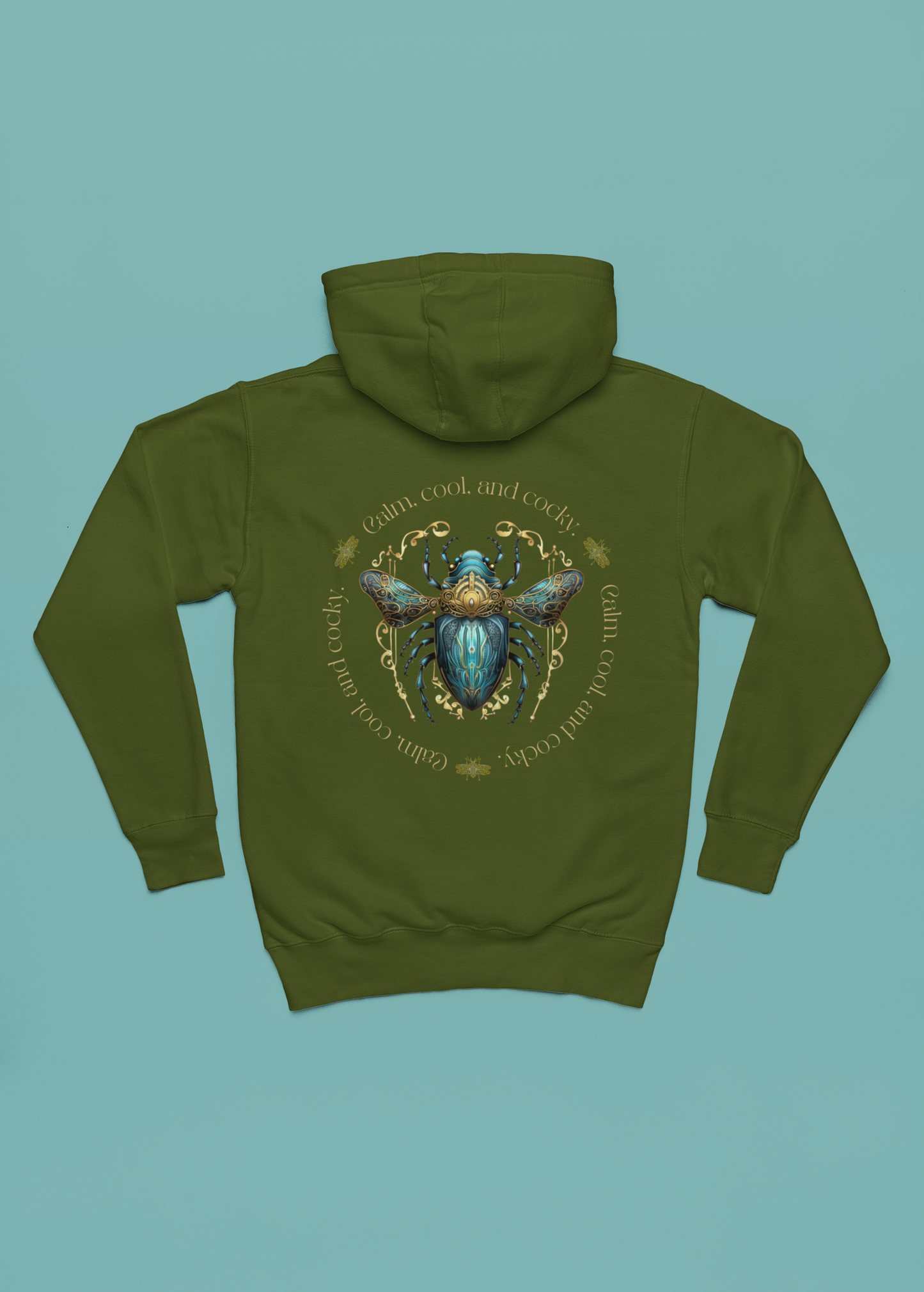 Calm Collected Unisex Hooded Sweatshirt